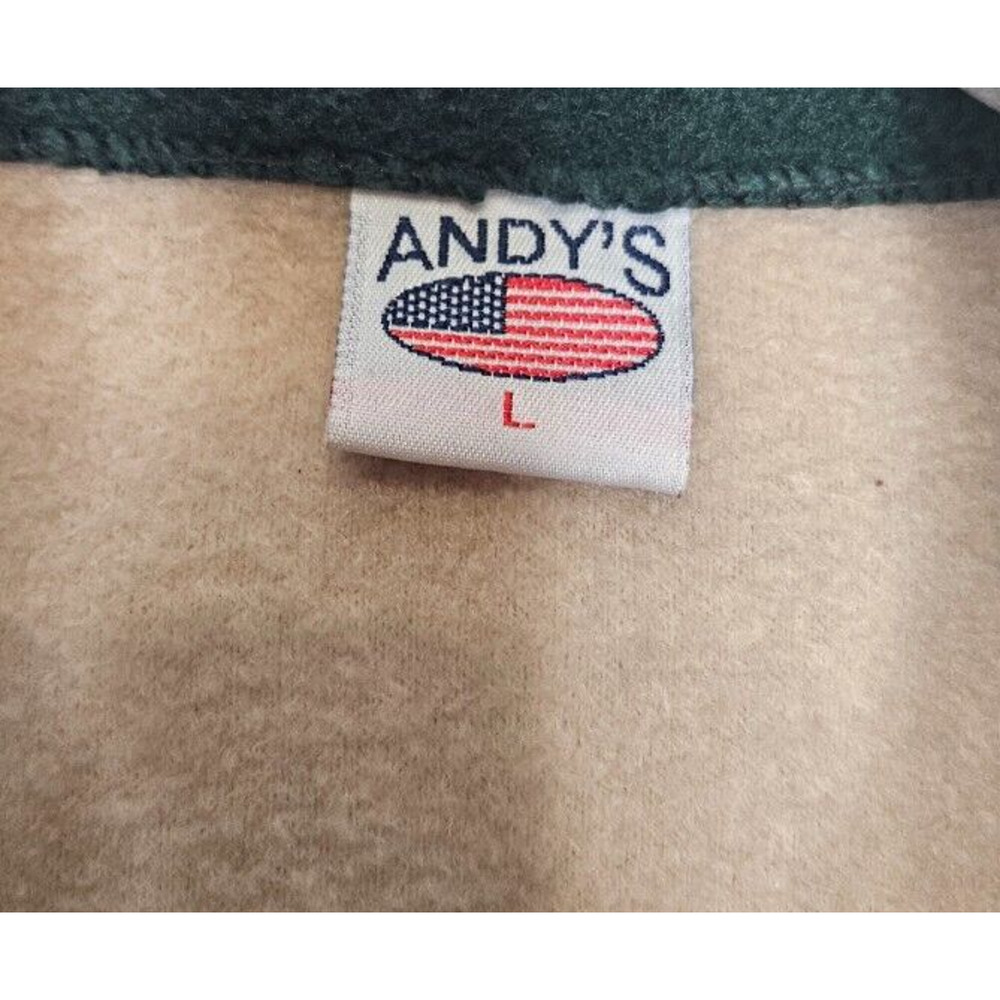 Vintage 90s San Francisco Sweater Large Beige Fleece Full Zip‎ Retro Sweatshirt - Picture 3 of 8